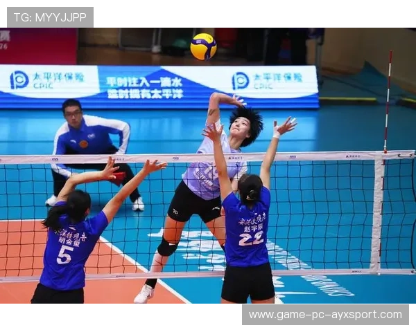天津女排王倩拦网连得3分，锁定胜局